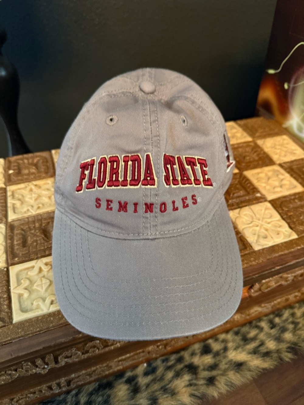 Legacy Florida State Seminoles Hat Gray Adjustable Embroidered NCAA Dad Cap